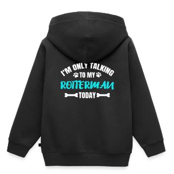 Rotterman - Sweat Premium à capuche enfant bio - noir - Dos - AI Model Kid Male (0cm)