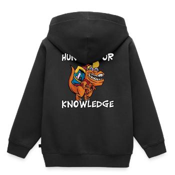 Enrollment back to school 1st grade Cooler Dino T-Rex - Kids Premium Organic Hoodie - black - Back - AI Model Kid Male (0cm)