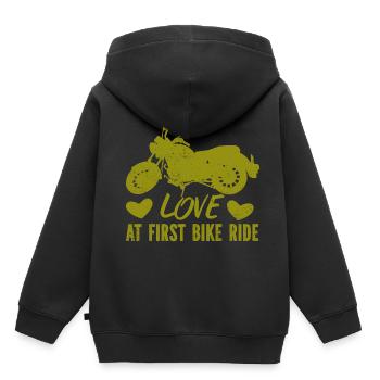 Motorrad Motocross Bike Racing Motorsport - Kinder Premium Organic Hoodie - Schwarz - Hinten - AI Model Kid Male (0cm)