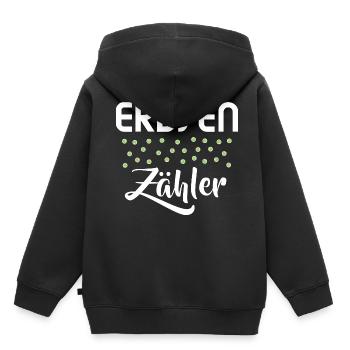 Kleinlich Genau Spießig Spießer Erbsenzähler - Kinder Premium Organic Hoodie - Schwarz - Hinten - AI Model Kid Male (0cm)