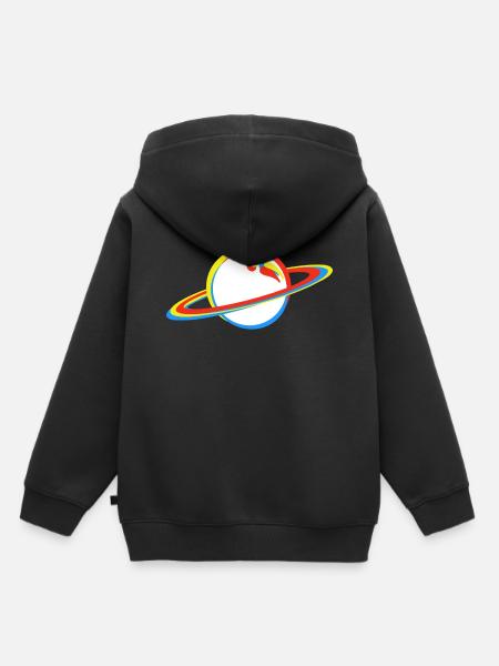 Planet - Kinder Premium Organic Hoodie - Schwarz