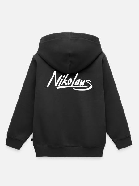 Nikolaus - Kinder Premium Organic Hoodie - Schwarz