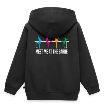 Baller Ballerina - Sweat Premium à capuche enfant bio - noir - Dos - AI Model Kid Male (0cm)