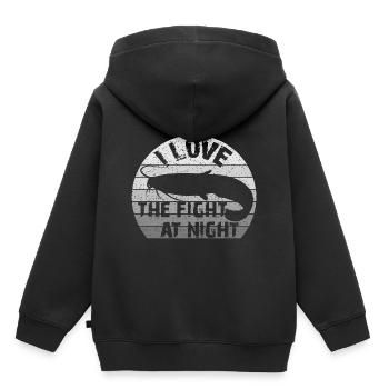 Catfish fishing | Waller | Fight | Fight - Kids Premium Organic Hoodie - black - Back - AI Model Kid Male (0cm)