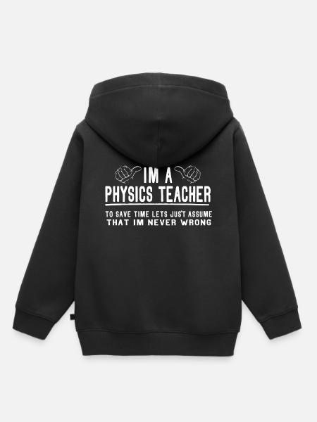 Physik Lehrer - Kinder Premium Organic Hoodie - Schwarz