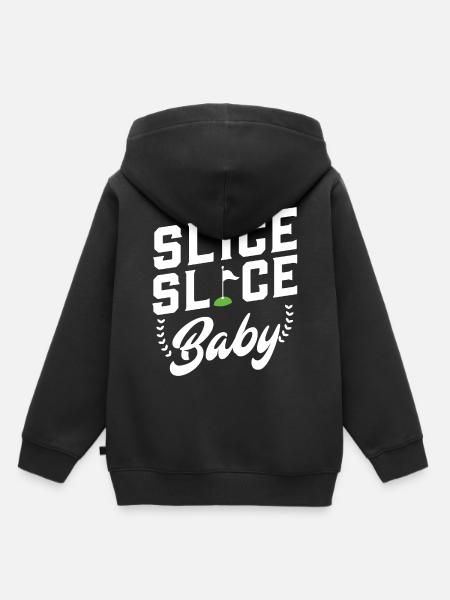 Slice slice baby - Kinder Premium Organic Hoodie - Schwarz