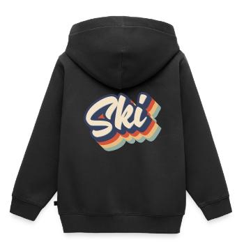ski - Kids Premium Organic Hoodie - black - Back - AI Model Kid Male (0cm)