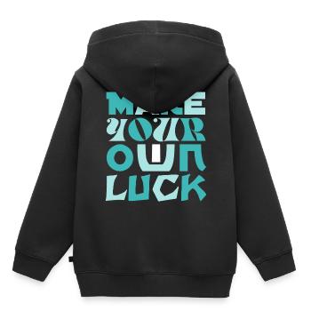 Faites votre propre chance concevoir votre propre chance - Sweat Premium à capuche enfant bio - noir - Dos - AI Model Kid Male (0cm)