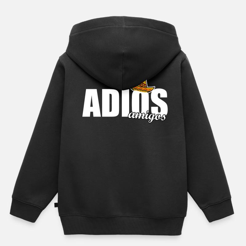 Adios Amigos - Kinder Premium Organic Hoodie - Schwarz