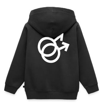 Gay Pride - Kinder Premium Organic Hoodie - Schwarz - Hinten - AI Model Kid Male (0cm)