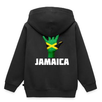 Jamaïque - Sweat Premium à capuche enfant bio - noir - Dos - AI Model Kid Male (0cm)
