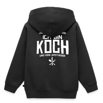 KOCH - Ich bin Koch - Kinder Premium Organic Hoodie - Schwarz - Hinten - AI Model Kid Male (0cm)