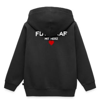Fotograf - Kinder Premium Organic Hoodie - Schwarz - Hinten - AI Model Kid Male (0cm)