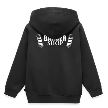 BARBER SHOP - Kids Premium Organic Hoodie - black - Back - AI Model Kid Male (0cm)