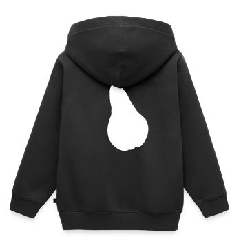 poire - Sweat Premium à capuche enfant bio - noir - Dos - AI Model Kid Male (0cm)
