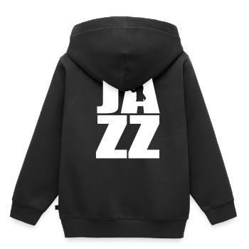 jazz - Sweat Premium à capuche enfant bio - noir - Dos - AI Model Kid Male (0cm)