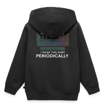 I Wear this Shirt Periodically Periodic Table - Kids Premium Organic Hoodie - black - Back - AI Model Kid Male (0cm)