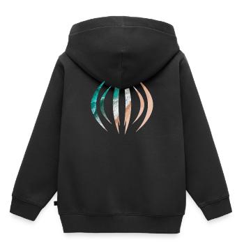 mer - Sweat Premium à capuche enfant bio - noir - Dos - AI Model Kid Male (0cm)
