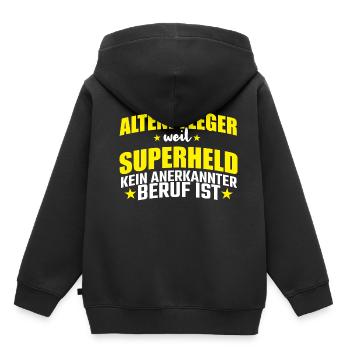 Altenpflegerin Altenpflegerin Altenpflegerin - Kinder Premium Organic Hoodie - Schwarz - Hinten - AI Model Kid Male (0cm)