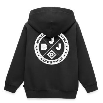 Brazilian Jiu-Jitsu - Kinder Premium Organic Hoodie - Schwarz - Hinten - AI Model Kid Male (0cm)