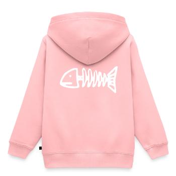 toter fisch - Kinder Premium Organic Hoodie - Rosa - Hinten - AI Model Kid Female (0cm)