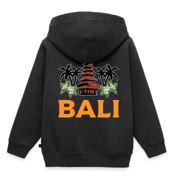 Bali - Kids Premium Organic Hoodie - black - Back - AI Model Kid Male (0cm)