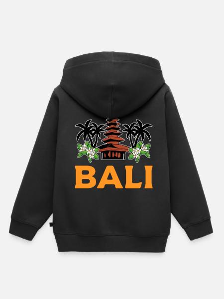 Bali - Sweat Premium à capuche enfant bio - noir