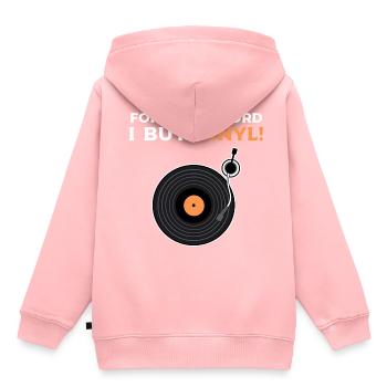 Vinyl Schallplatten Plattensammler Platte - Kinder Premium Organic Hoodie - Rosa - Hinten - AI Model Kid Female (0cm)