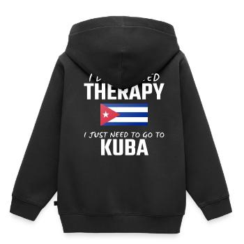 Cuba - Sweat Premium à capuche enfant bio - noir - Dos - AI Model Kid Male (0cm)