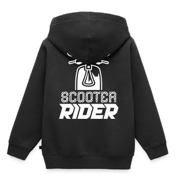 Scooter Riders Ride Scooter Scooter Moped - Kids Premium Organic Hoodie - black - Back - AI Model Kid Male (0cm)