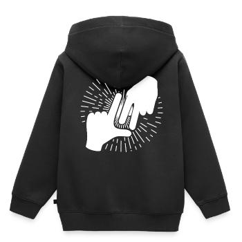 Los Angeles - Sweat Premium à capuche enfant bio - noir - Dos - AI Model Kid Male (0cm)