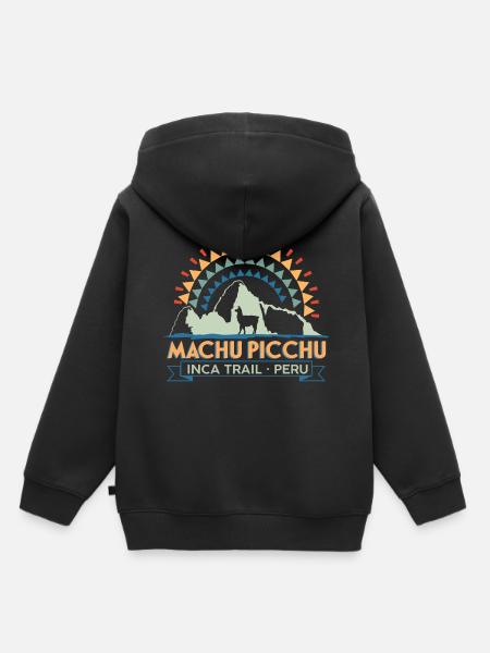 Machu Picchu Inka - Kinder Premium Organic Hoodie - Schwarz