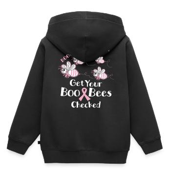 Buh Bienen - Kinder Premium Organic Hoodie - Schwarz - Hinten - AI Model Kid Male (0cm)