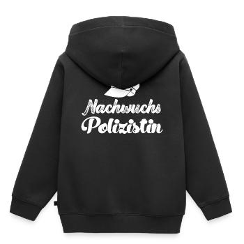 Nachwuchs Polizist Nachwuchs Polizistin Polizeiaut - Kinder Premium Organic Hoodie - Schwarz - Hinten - AI Model Kid Male (0cm)