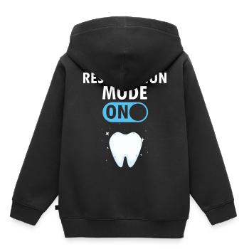 Laboratoire dentaire et technologie dentaire pour cliniques dentaires - Sweat Premium à capuche enfant bio - noir - Dos - AI Model Kid Male (0cm)