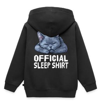 Offizielles Sleepshirt Russisch Russisch blau - Kinder Premium Organic Hoodie - Schwarz - Hinten - AI Model Kid Male (0cm)