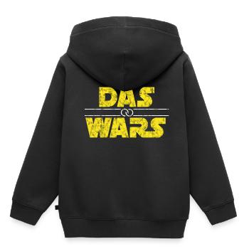 Épouser les guerres mariage - Sweat Premium à capuche enfant bio - noir - Dos - AI Model Kid Male (0cm)