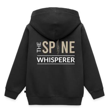 Physiothérapie - Sweat Premium à capuche enfant bio - noir - Dos - AI Model Kid Male (0cm)