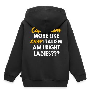 Kommunismus Karl Marx Sozialismus Kapital - Kinder Premium Organic Hoodie - Schwarz - Hinten - AI Model Kid Male (0cm)