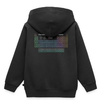 Tableau périodique des éléments Tableau périodique - Sweat Premium à capuche enfant bio - noir - Dos - AI Model Kid Male (0cm)