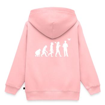 drone - Kids Premium Organic Hoodie - rose - Back - AI Model Kid Female (0cm)