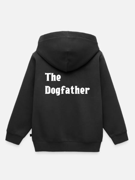 The Dogfather - Kinder Premium Organic Hoodie - Schwarz