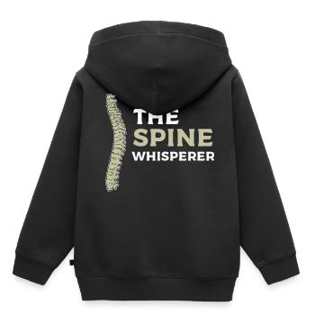 Physiothérapie - Sweat Premium à capuche enfant bio - noir - Dos - AI Model Kid Male (0cm)