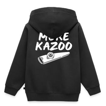 Kazoo Instrument Wind Instrument Wind Music - Kids Premium Organic Hoodie - black - Back - AI Model Kid Male (0cm)