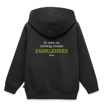 Voilà à quoi ressemble un moniteur de conduite vraiment cool. - Sweat Premium à capuche enfant bio - noir - Dos - AI Model Kid Male (0cm)