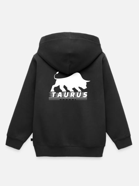 Taurus Stier Bulle - Kinder Premium Organic Hoodie - Schwarz