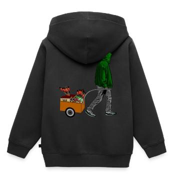 Pyro Pyrotechnik Feuerwerk - Kinder Premium Organic Hoodie - Schwarz - Hinten - AI Model Kid Male (0cm)