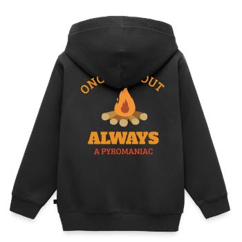 SCOUTS: Once A Scout - Kinder Premium Organic Hoodie - Schwarz - Hinten - AI Model Kid Male (0cm)