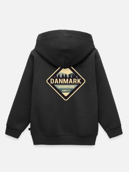 daenemark - Kinder Premium Organic Hoodie - Schwarz