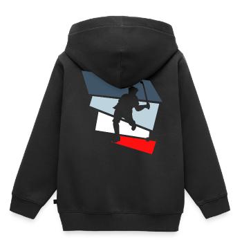 feldhockey geschenk - Kinder Premium Organic Hoodie - Schwarz - Hinten - AI Model Kid Male (0cm)